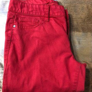Red Low rise Skinny jeans